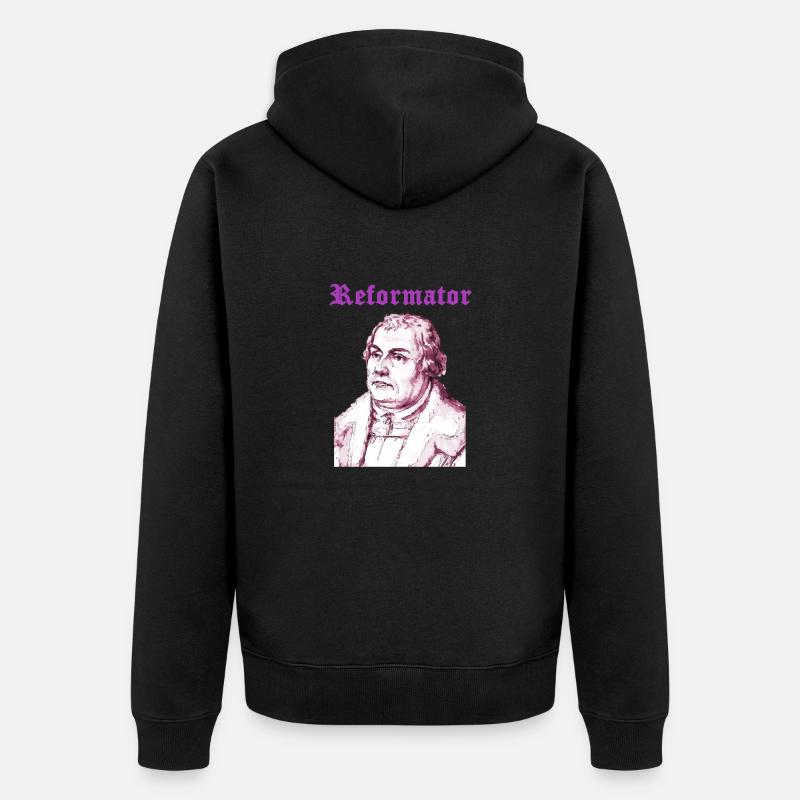 Reformator - Unisex Premium Bio Zip Hoodie - Schwarz