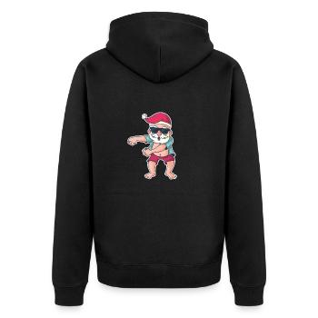 Danse du père Noël en été - Veste à capuche bio Premium Unisexe - noir - Dos - Nico (187cm)