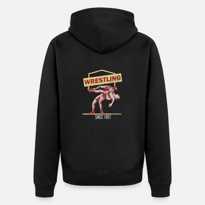 Lutte de lutte - Veste à capuche bio Premium Unisexe - noir