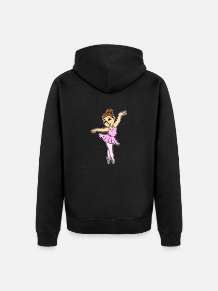 Ballet Dancing Model - Unisex Premium Organic Zip Hoodie - black