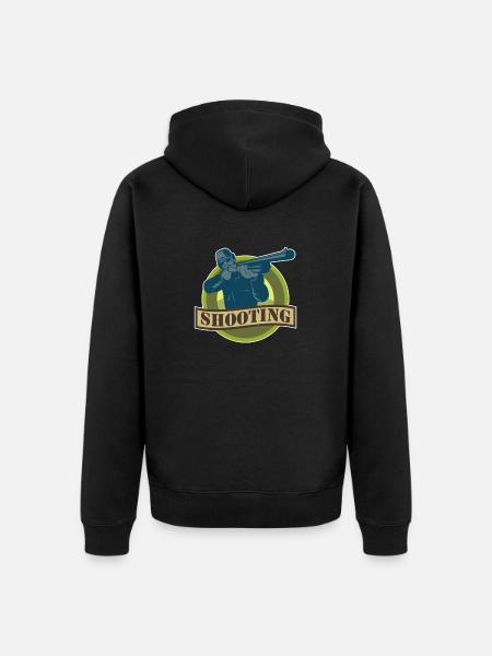 Sport shooting Shooting - Unisex Premium Organic Zip Hoodie - black
