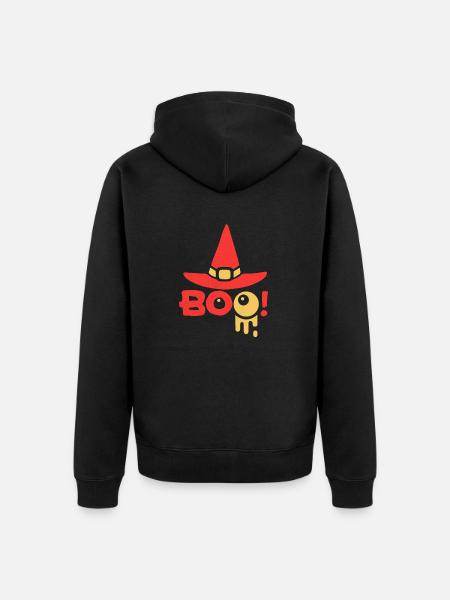 Halloween - Unisex Premium Organic Zip Hoodie - black