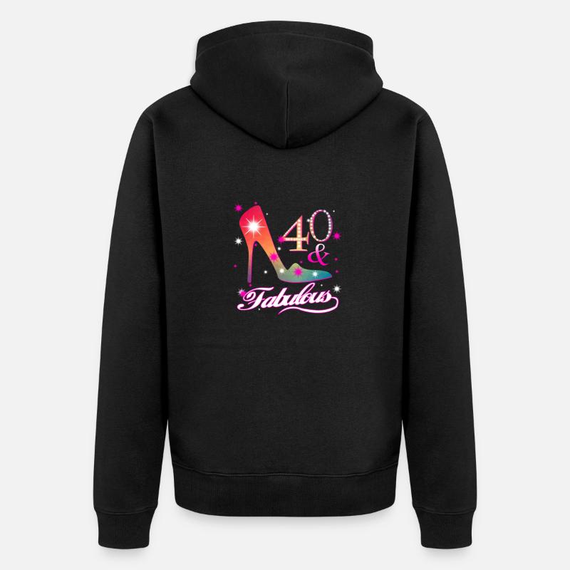 Fabuleux cadeau d'anniversaire - Veste à capuche bio Premium Unisexe - noir