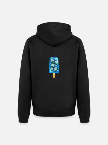 Lecker Jasmineeis - Unisex Premium Bio Zip Hoodie - Schwarz