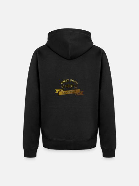 Snooker - Unisex Premium Bio Zip Hoodie - Schwarz