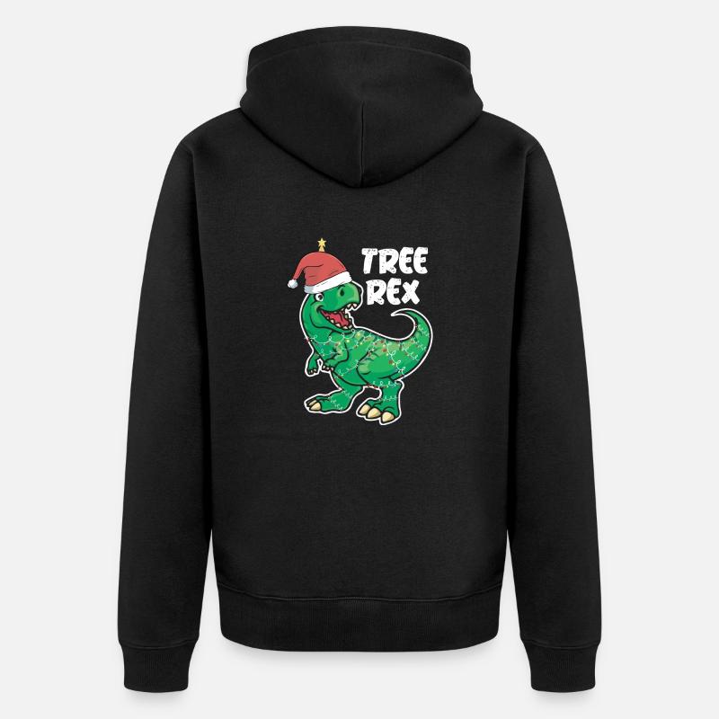 Arbre Rex Noël - Veste à capuche bio Premium Unisexe - noir