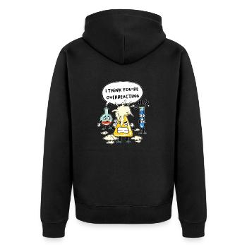 Laboratoire Science Chimie Tube à essai Cadeau - Veste à capuche bio Premium Unisexe - noir - Dos - Nico (187cm)