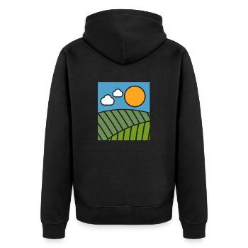 Agriculture - Veste à capuche bio Premium Unisexe - noir - Dos - Nico (187cm)