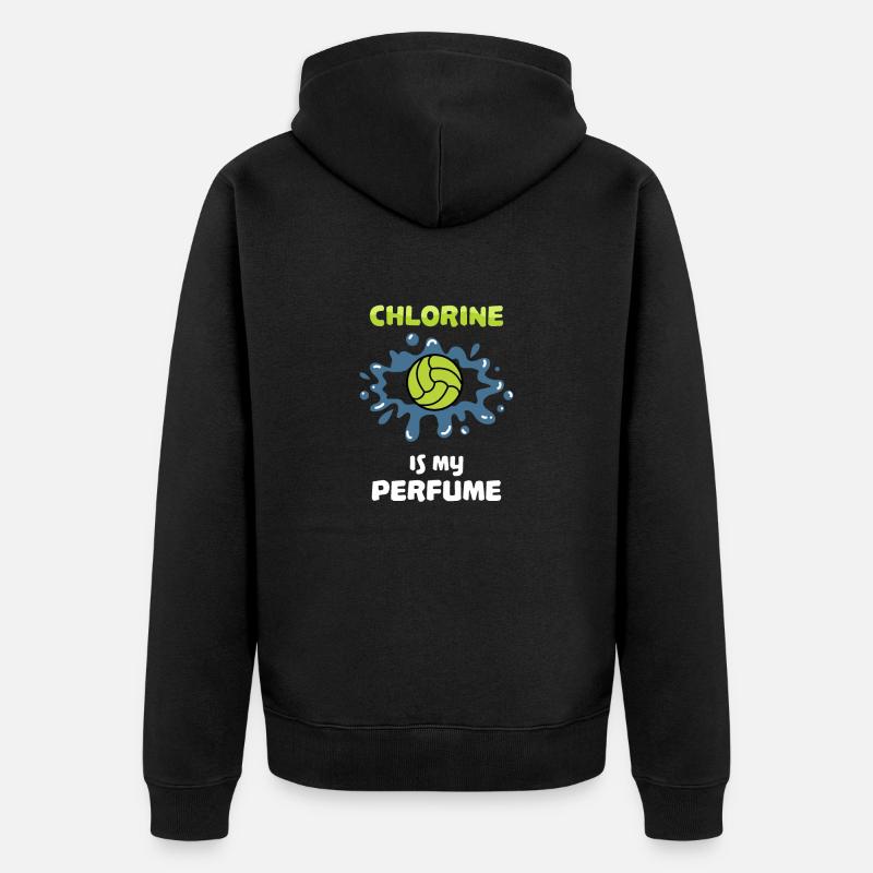 Odeur de chlore parfum parfum parfum parfum piscine - Veste à capuche bio Premium Unisexe - noir