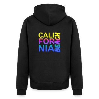 California Beach - Veste à capuche bio Premium Unisexe - noir - Dos - Nico (187cm)