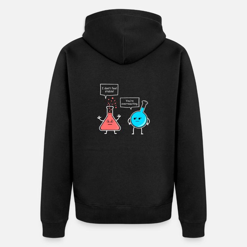 Chimiste Science Drôle Cadeau - Veste à capuche bio Premium Unisexe - noir