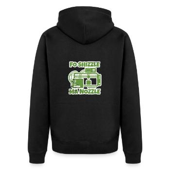 3D Printing Gift Funny Saying 3D Print - Unisex Premium Organic Zip Hoodie - black - Back - Nico (187cm)