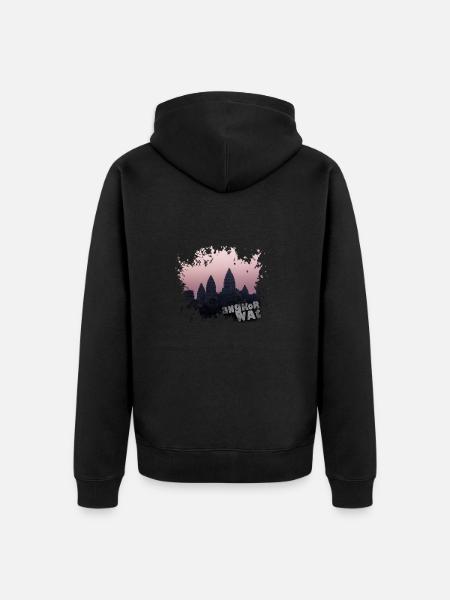 Angkor Wat - Veste à capuche bio Premium Unisexe - noir