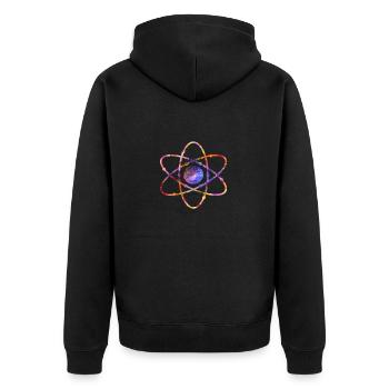 Physics Energy Atom Physicist Gift Gift - Veste à capuche bio Premium Unisexe - noir - Dos - Nico (187cm)