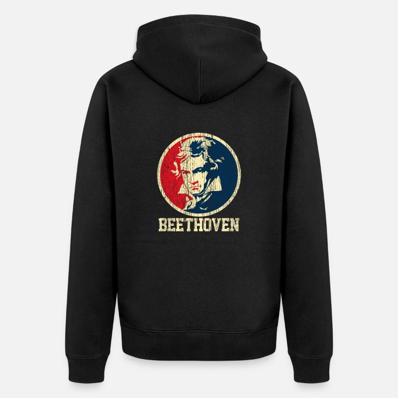 Beethoven - Veste à capuche bio Premium Unisexe - noir