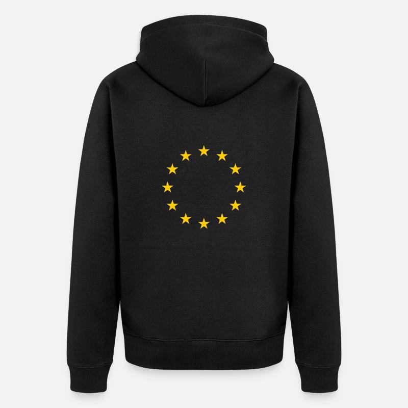 Étoiles étoiles étoiles étoiles - Veste à capuche bio Premium Unisexe - noir
