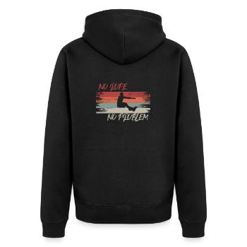 Wakeboard - wakeboarder - dire - cadeau - Veste à capuche bio Premium Unisexe - noir - Dos - Nico (187cm)