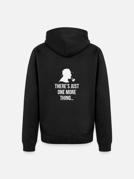 Legendariske siger Columbo citat film serie kendt - Premium økologisk unisex-hættejakke - sort