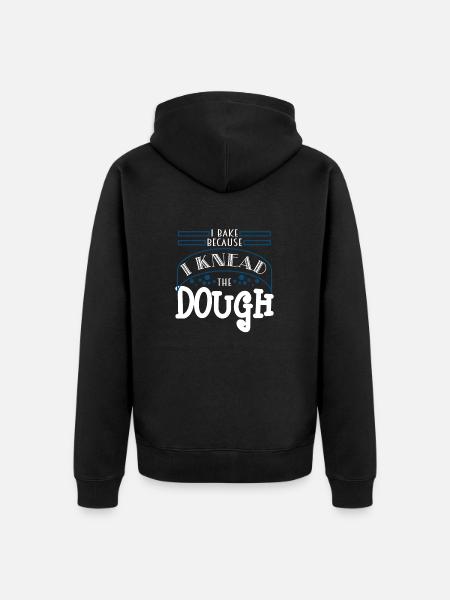 I bake - Unisex Premium Organic Zip Hoodie - black