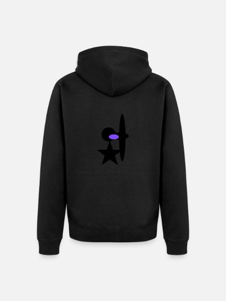 Art Art 358 - Unisex Premium Organic Zip Hoodie - black