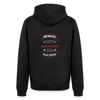 Maillot de football Augsburg Augsburg - Veste à capuche bio Premium Unisexe - noir - Dos - Nico (187cm)