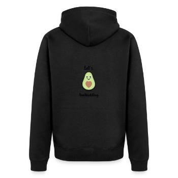 Mariage d'avocat - Veste à capuche bio Premium Unisexe - noir - Dos - Nico (187cm)