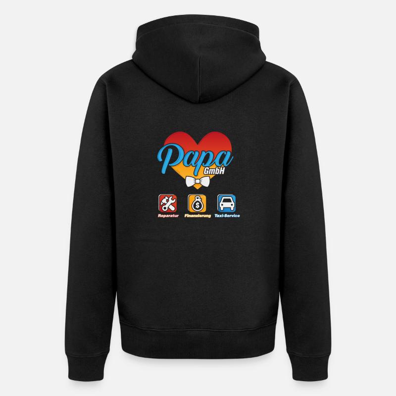 Idée cadeau père drôle - Veste à capuche bio Premium Unisexe - noir