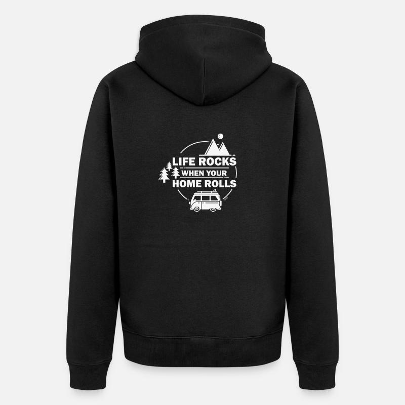 Motorhome Funny Funny Saying Caravan - Veste à capuche bio Premium Unisexe - noir