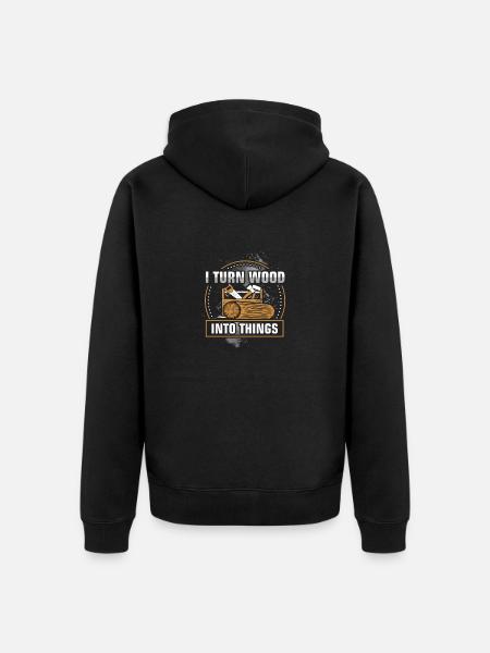 Menuisier menuisier menuisier - Veste à capuche bio Premium Unisexe - noir