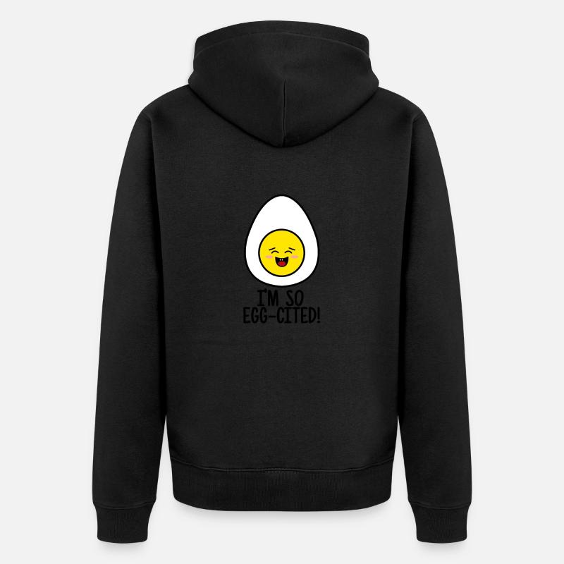 Œuf œuf cité - Veste à capuche bio Premium Unisexe - noir