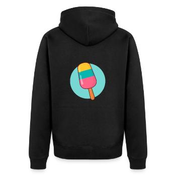 Popsicle - Veste à capuche bio Premium Unisexe - noir - Dos - Nico (187cm)