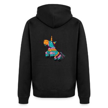 Cinco De Mayo Licorne Pinata Heureux Cadeau Du Mexique - Veste à capuche bio Premium Unisexe - noir - Dos - Nico (187cm)