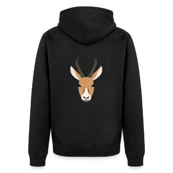springbok - Veste à capuche bio Premium Unisexe - noir - Dos - Nico (187cm)