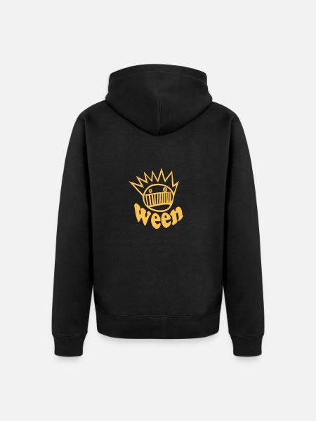 ween shirt - Unisex Premium Organic Zip Hoodie - black