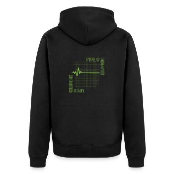 life is killing me type 0 negative - Unisex Premium Organic Zip Hoodie - black - Back - Nico (187cm)