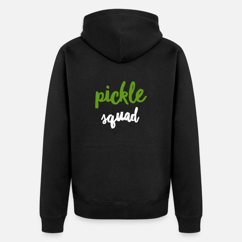 Pickle Squad - Unisex Premium Bio Zip Hoodie - Schwarz