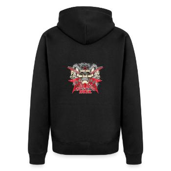Death Metal Horns cadeau de mort - Veste à capuche bio Premium Unisexe - noir - Dos - Nico (187cm)
