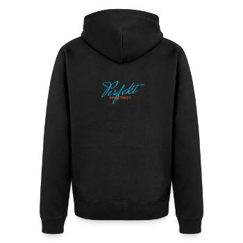 Perfectly danced T shirt gift for dancers - Unisex Premium Organic Zip Hoodie - black - Back - Nico (187cm)