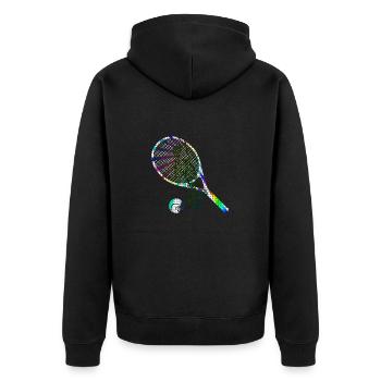 Joueur de tennis - Veste à capuche bio Premium Unisexe - noir - Dos - Nico (187cm)