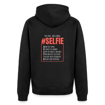 Cadeau de maths rigolote prof de math - Veste à capuche bio Premium Unisexe - noir - Dos - Nico (187cm)
