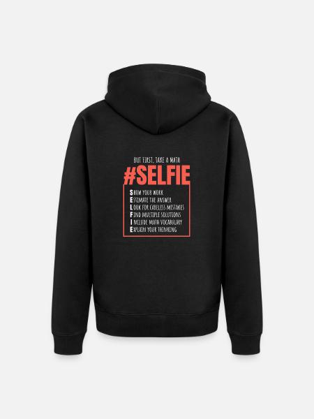 Matemáticas Regalo Divertido Profesor de Matemáticas Día de Matemáticas - Premium økologisk unisex-hættejakke - sort