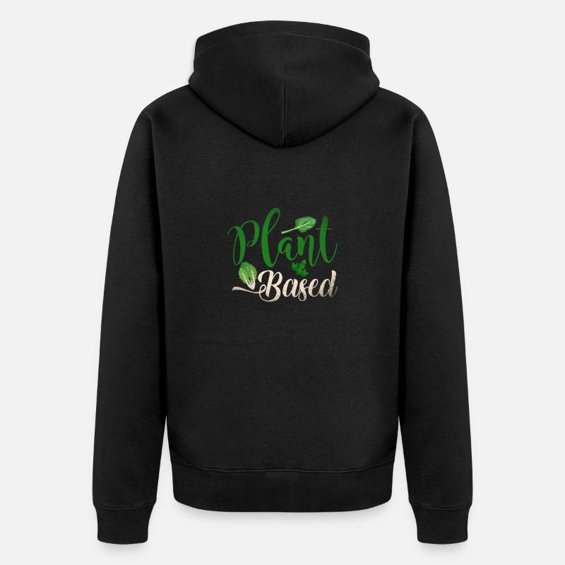 À base de plantes - Veste à capuche bio Premium Unisexe - noir