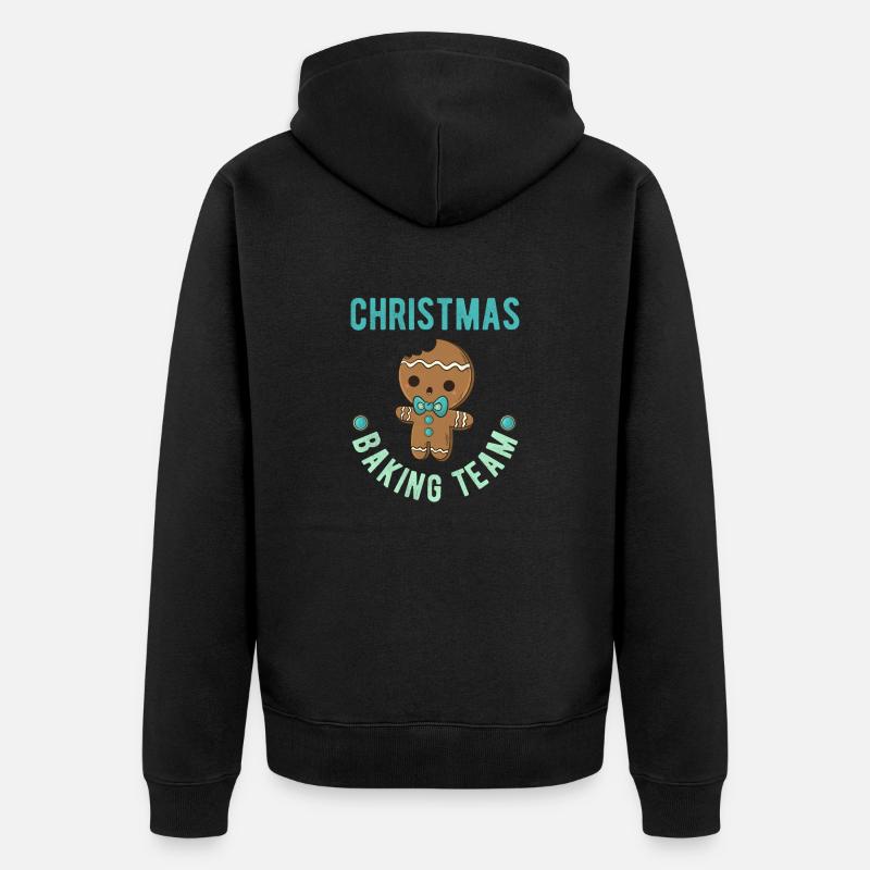 Équipe de retour de Noël - Veste à capuche bio Premium Unisexe - noir