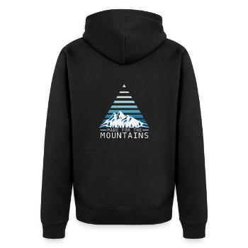 Made for Mountains - Veste à capuche bio Premium Unisexe - noir - Dos - Nico (187cm)