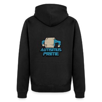 Autism Prime Nerd Autist Cool Quote - Veste à capuche bio Premium Unisexe - noir - Dos - Nico (187cm)