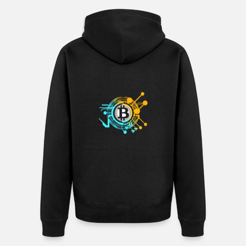 Bitcoin - Veste à capuche bio Premium Unisexe - noir