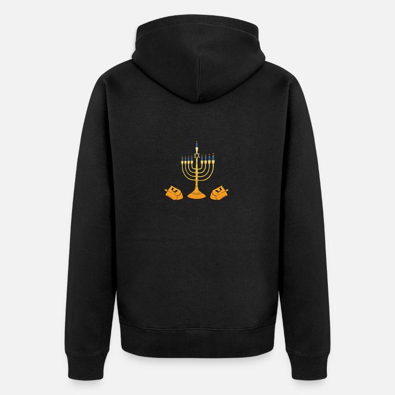 menorah - Veste à capuche bio Premium Unisexe - noir