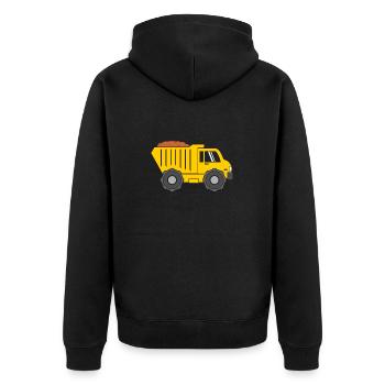 Camion - Veste à capuche bio Premium Unisexe - noir - Dos - Nico (187cm)