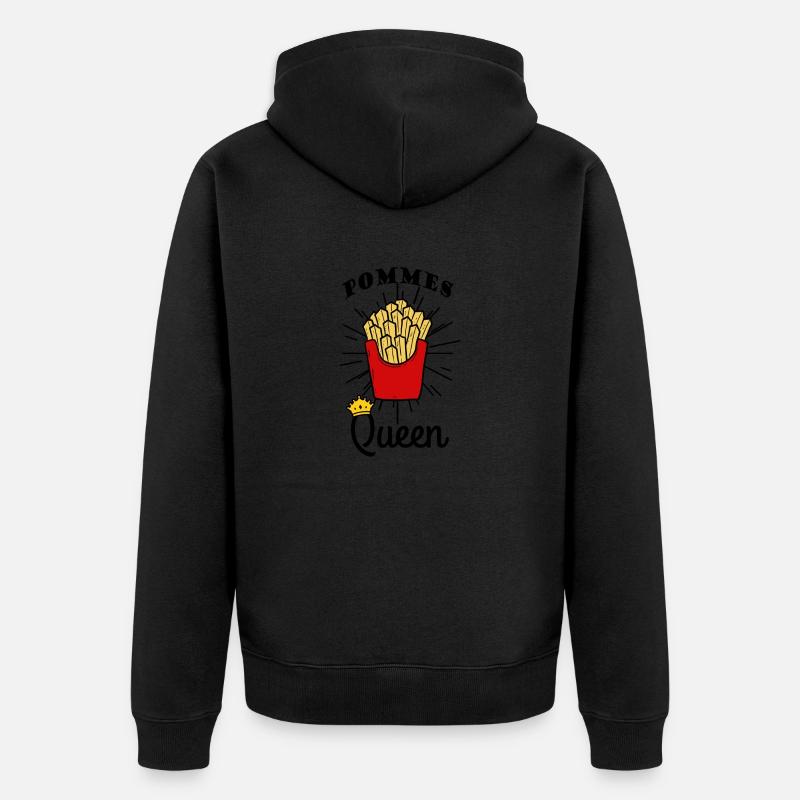 Frites - Veste à capuche bio Premium Unisexe - noir