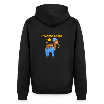 Pyjama Pyjama Lama Sloth Sweet Pijama - Veste à capuche bio Premium Unisexe - noir - Dos - Nico (187cm)